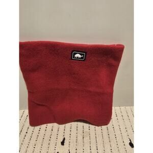 Turtle fur red fleece black logo winter neck warmer ski snowboard resort muff